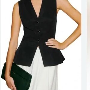 Reformation Oakley Vest - Black, Size 4